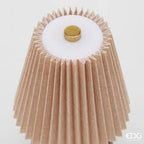 Lampada da Tavolo Plisse con Led H 22 Cm D 11,5 Cm IP 20 Hazelnut Scatola Regalo