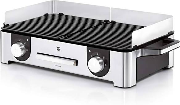 WMF Lono Master Grill - Griglia Elettrica da Tavolo 2400W in Acciaio Inox - Per Interni ed Esterni