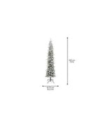 ALBERO DI NATALE SLIM FIR SNOWY - H 240 cm - Effetto Innevato