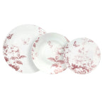 Servizio piatti 18 pezzi Vie En Rose Porcellana Rosa