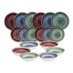 Servizio piatti 18 pezzi Ibiza Porcellana Multicolor