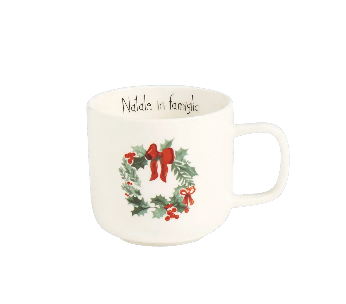 Mug 400ML Natale in Famiglia - Simple Day - Tazza Natalizia Grande in Ceramica
