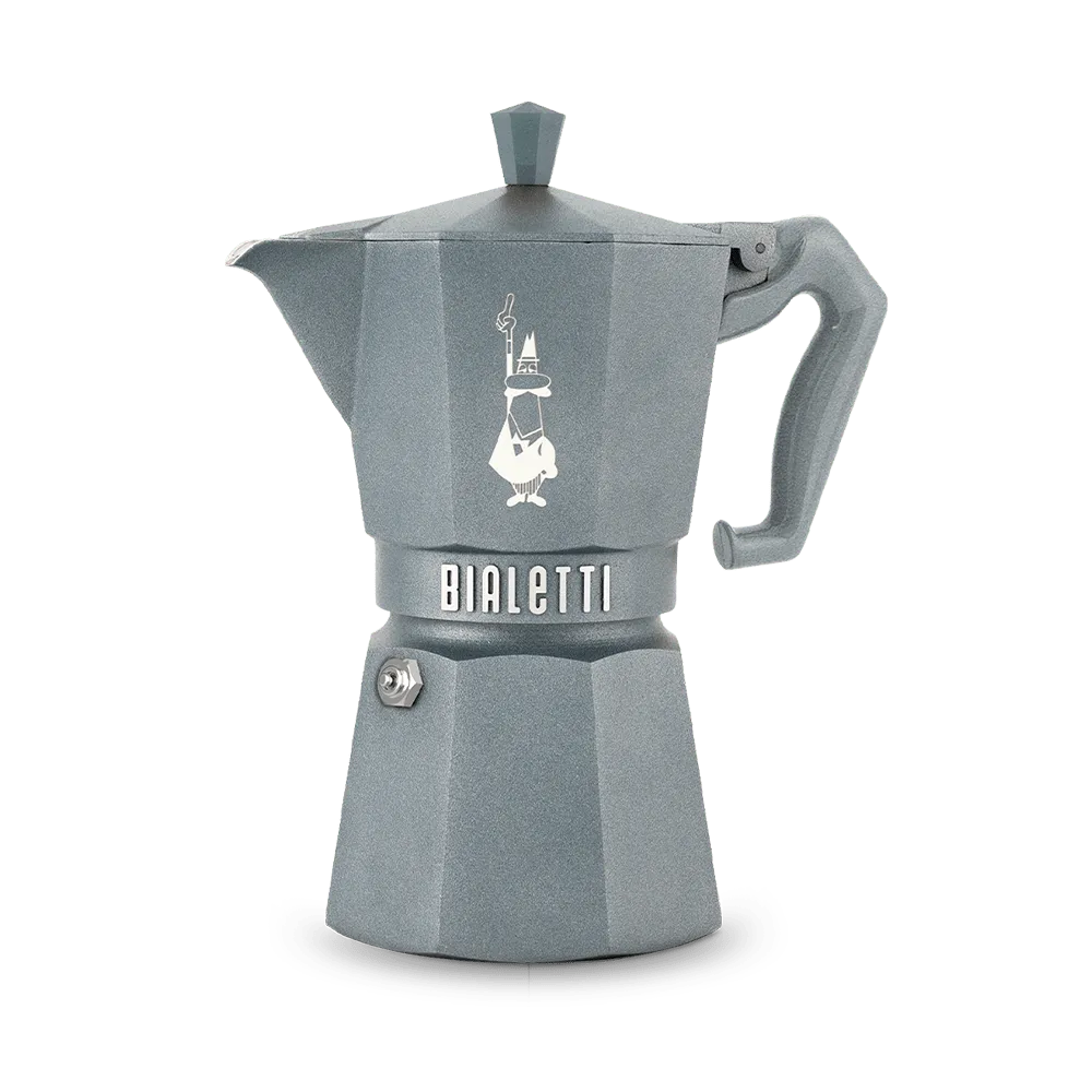 Moka per Induzione Silver Grey 6 tz