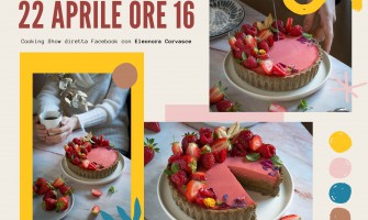 Tarte al grano saraceno con crema frangipane al pistacchio e cremoso alle fragole