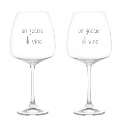 SET 2 CALICI 77CL UN GOCCIO DI VINO SET 2 CALICI 77CL UN GOCCIO DI VINO