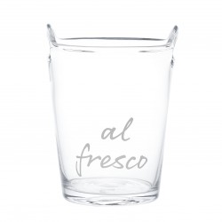 Secchiello portaghiaccio in vetro "Al Fresco" Secchiello portaghiaccio in vetro "Al Fresco"