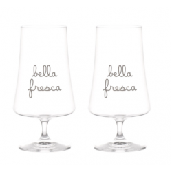 Set 2 Bicchieri birra Bella Fresca - 55cl Set 2 Bicchieri birra Bella Fresca - 55cl
