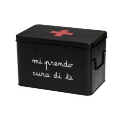 Scatola in acciaio verniciato Mi prendo cura di te - Grande Scatola in acciaio verniciato Mi prendo cura di te - Grande