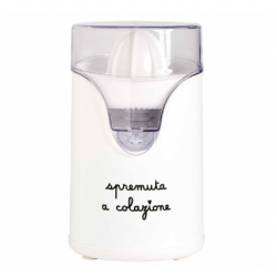 Spremiagrumi bianco decoro Spremuta a colazione Spremiagrumi bianco decoro Spremuta a colazione