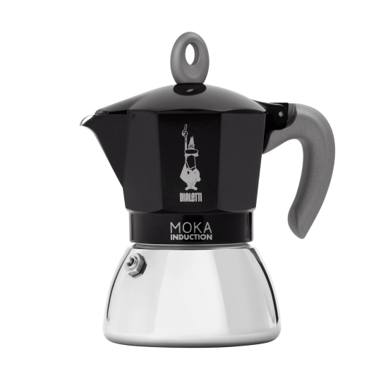 Moka induzione nera 4 tz