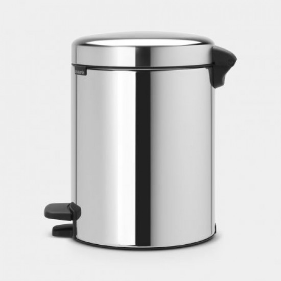 Pattumiera a pedale 5L Inox Lucido