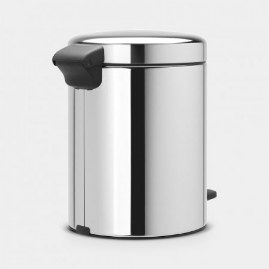 Pattumiera a pedale 5L Inox Lucido