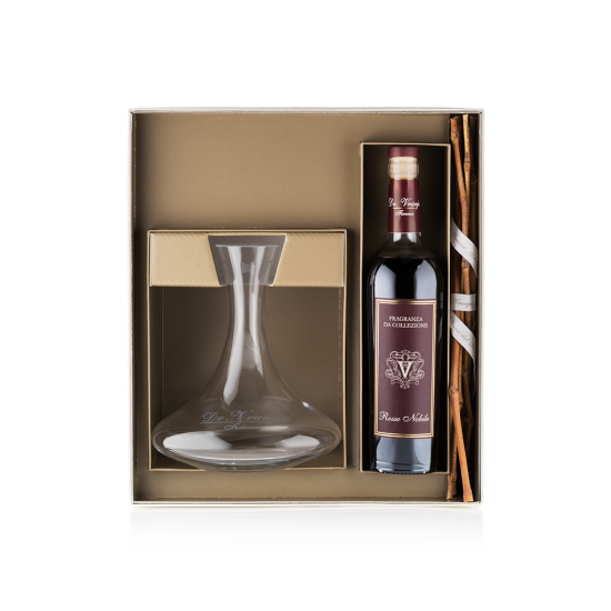 Decanter e bottiglia rosso nobile 750ml