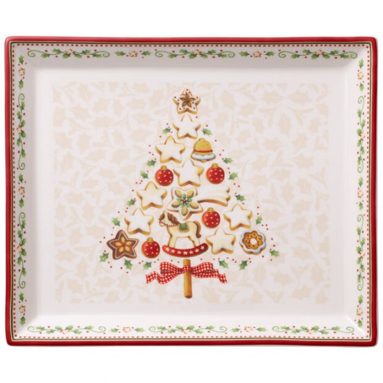 Winter Bakery Delight Piatto pasticceria rettangolare piccolo 27x22,5cm Winter Bakery Delight Piatto pasticceria rettangolare piccolo 27x22,5cm