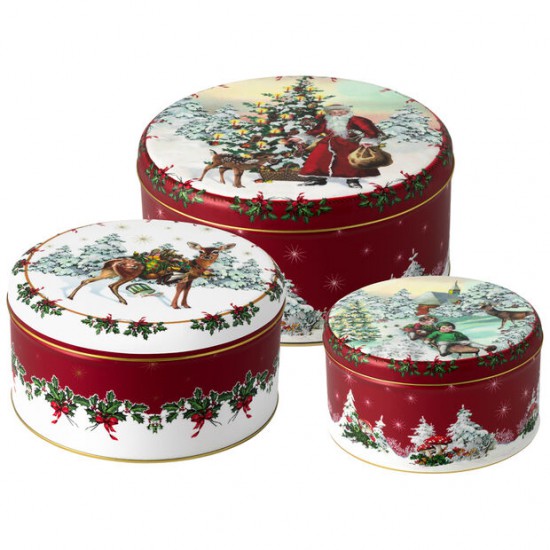 Winter Collage Accessoires Scatola dolci Set 3 19,7x9,4cm Winter Collage Accessoires Scatola dolci Set 3 19,7x9,4cm