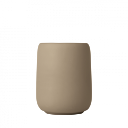 Porta spazzolino in ceramica tortora Blomus