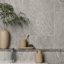 Porta spazzolino in ceramica tortora Blomus