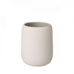 Porta spazzolino in ceramica color latte Blomus