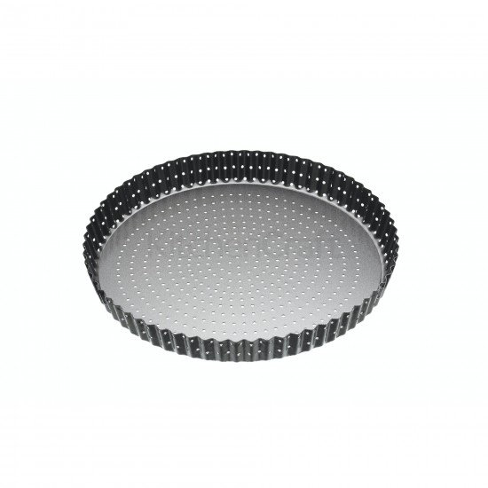 Teglia per quiche rotonda scanalata antiaderente da 25 cm	