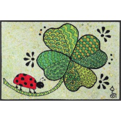 Tappeto 50x75 quadrifoglio e coccinella  Tappeto 50x75 quadrifoglio e coccinella