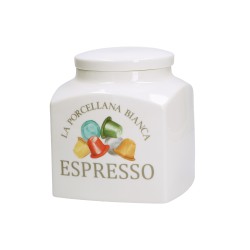 Barattolo Espresso La Porcella Bianca