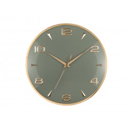 Orologio daparete verde e dorato
