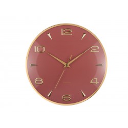 Orologio daparete rosso e dorato