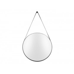 Specchio da parete rotondo con bordo nero 47cm