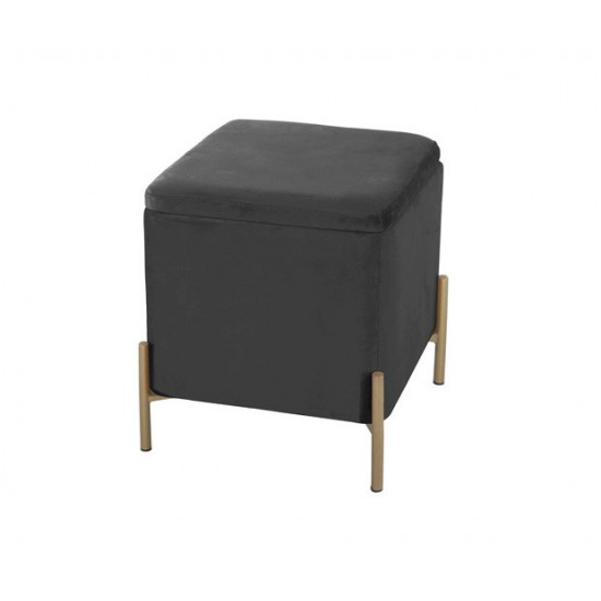 Pouf quadrato nero