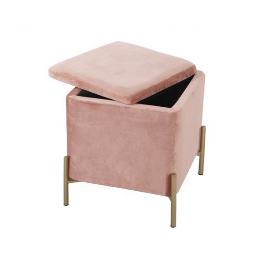 Pouf quadrato pink