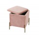 Pouf quadrato pink