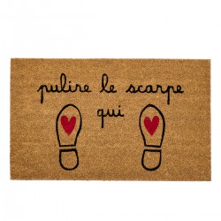 Zerbino Pulire le scarpe qui