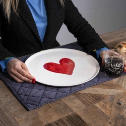 Piatto pizza La felicità sà di pizza 31,5 cm Piatto pizza La felicità sà di pizza 31,5 cm