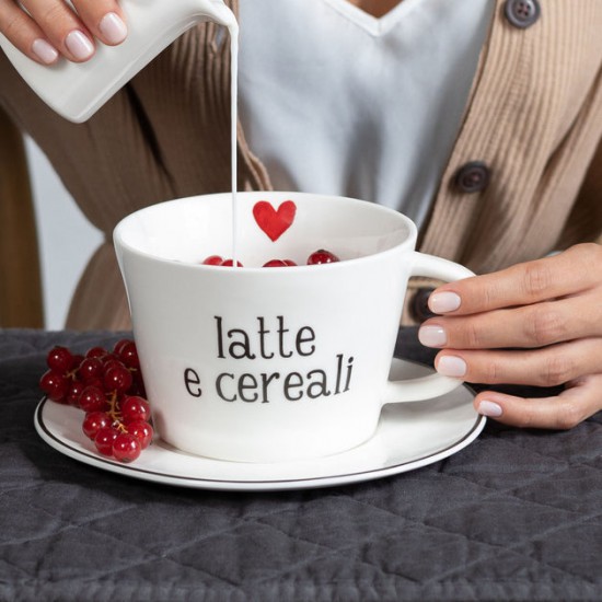 Set tazze colazione latte e cereali